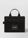 Marc Jacobs Medium Tote Bag Canvas Rectangular Shape Top Handles In Black