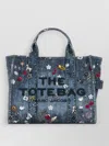 Marc Jacobs Medium Tote Bag Embroidered Design In Blue