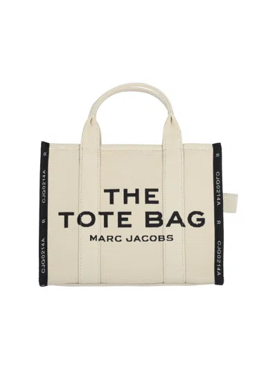 MARC JACOBS MARC JACOBS MEDIUM TOTE BAG "THE JACQUARD TOTE" – BEIGE