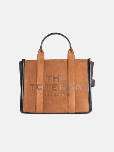 Marc Jacobs Medium 'tote' Copper Suede Bag In Brown