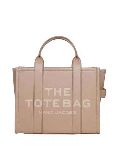 Marc Jacobs Medium Tote In Camel Leather In Brown