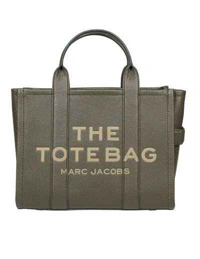 Marc Jacobs Medium Tote In Green Leather