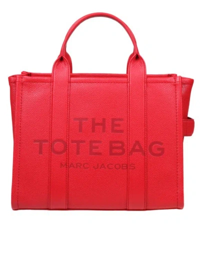 Marc Jacobs Medium Tote In Red Leather