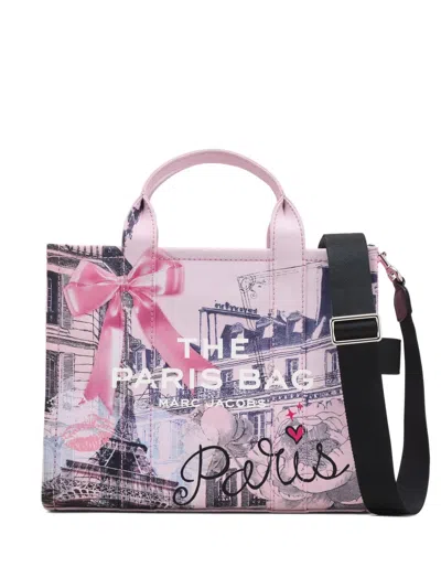 Marc Jacobs Medium Tote Print Bag In Pink