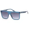 Marc Jacobs Grey Shaded Browline Men's Sunglasses Marc 639/s 0pjp/9o 57 In Blue