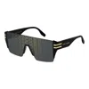 Marc Jacobs Mirrored Graphic Acetate Shield Sunglasses