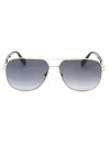 Marc Jacobs Metal Aviator Sunglasses For Men In Gray