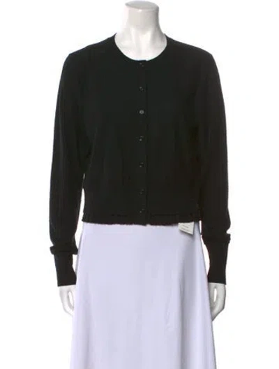 Pre-owned Marc Jacobs Merino Wool Crew Neck Sweater In Black