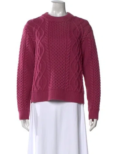 Pre-owned Marc Jacobs Merino Wool Crew Neck Sweater In Pink