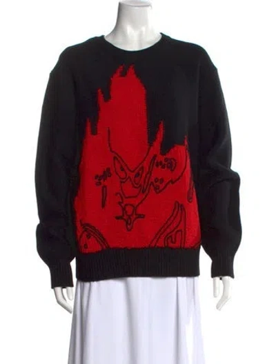 Pre-owned Marc Jacobs Merino Wool Graphic Print Sweater In Multi