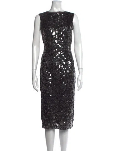 Pre-owned Marc Jacobs Merino Wool Knee-length Dress In Black