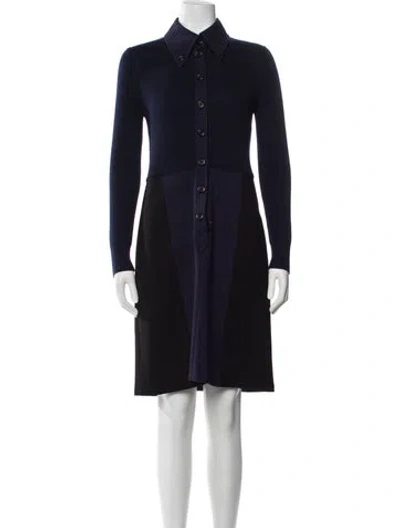 Pre-owned Marc Jacobs Merino Wool Knee-length Dress In Multi