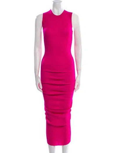 Pre-owned Marc Jacobs Merino Wool Long Dress W/ Tags In Pink