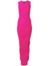 Marc Jacobs Ribbed Wool Midi Dress In Pink