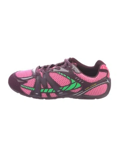 Pre-owned Marc Jacobs Mesh Graphic Print Athletic Sneakers W/ Tags In Purple