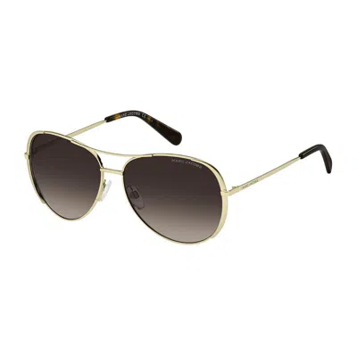 Marc Jacobs Metal Aviator Sunglasses In Multi
