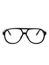 Marc Jacobs Metal-detail Pilot Frames In Black