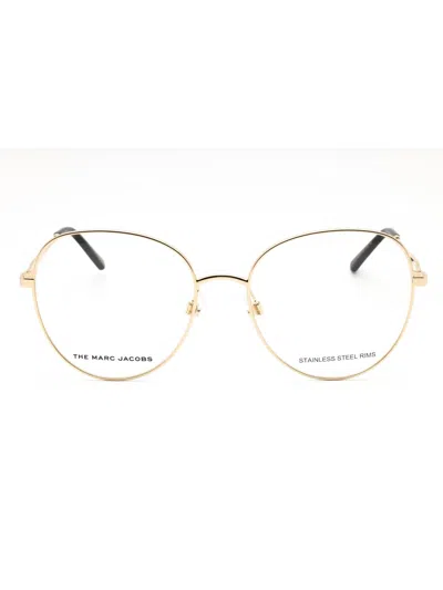 Marc Jacobs Metal Round Women's Eyeglasses In Gold