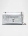 Marc Jacobs Womens The Dual Leather Wallet On Chain Silver In Silver