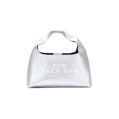 Pre-owned Marc Jacobs Metallic Leather Mini Sack Bag 'silver' | Women's Size Onesize