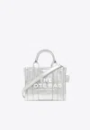 Marc Jacobs The Metallic Leather Tote Bag In Silver