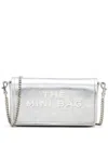 Marc Jacobs Metallic Silver Leather Foldover Bag With Chain-link Strap