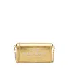 Marc Jacobs The Metallic Leather Chain Mini Bag In Gold