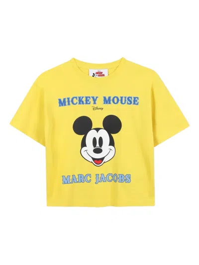 Marc Jacobs Kids' Mickey Graphic-print T-shirt In Yellow