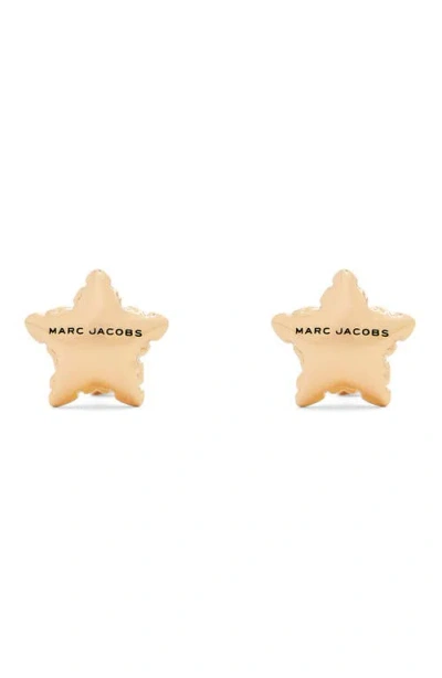 Marc Jacobs Micro Star Balloon Stud Earrings In Gold