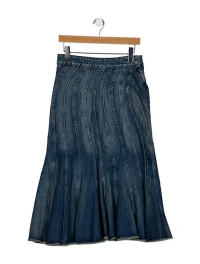 Pre-owned Marc Jacobs Midi Length Skirt W/ Tags In Blue