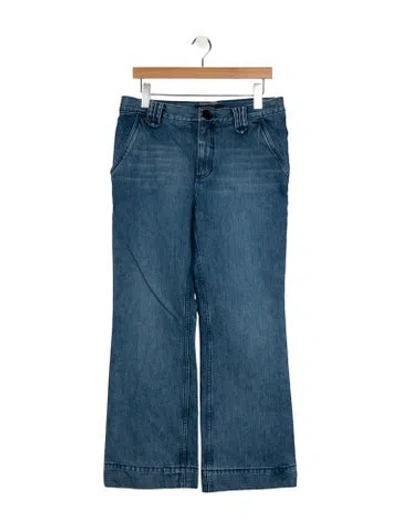 Pre-owned Marc Jacobs Mid-rise Flared Jeans In Blue