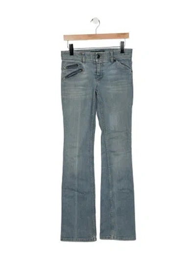 Pre-owned Marc Jacobs Mid-rise Flared Jeans In Blue