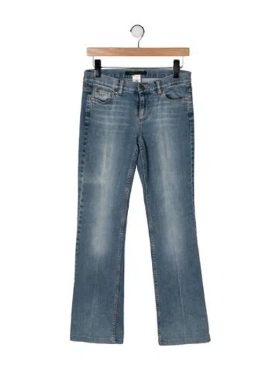 Pre-owned Marc Jacobs Mid-rise Flared Jeans In Blue