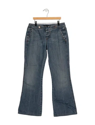 Pre-owned Marc Jacobs Mid-rise Flared Jeans In Blue