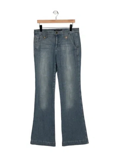 Pre-owned Marc Jacobs Mid-rise Flared Jeans In Blue