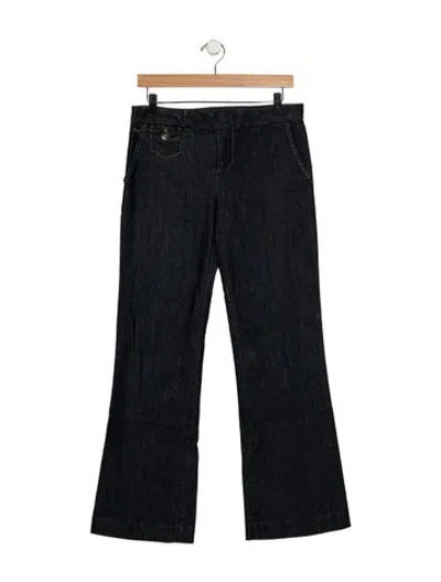 Pre-owned Marc Jacobs Mid-rise Flared Jeans In Blue