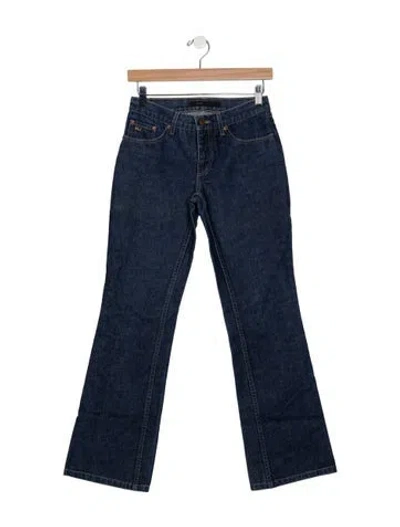 Pre-owned Marc Jacobs Mid-rise Flared Jeans In Blue