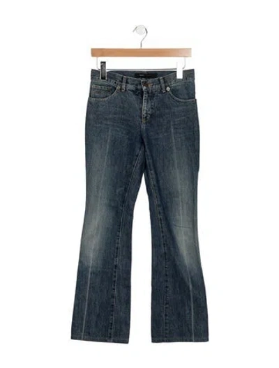 Pre-owned Marc Jacobs Mid-rise Flared Jeans In Blue