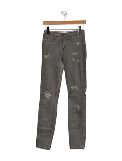 Pre-owned Marc Jacobs Mid-rise Skinny Leg Jeans In Gray
