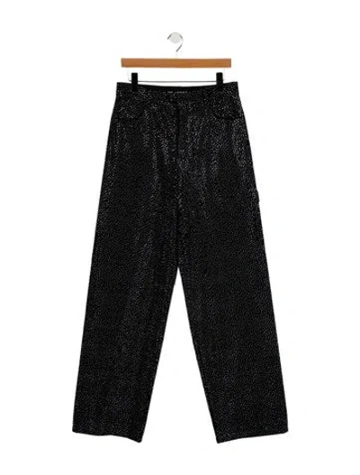 Pre-owned Marc Jacobs Mid-rise Straight Leg Jeans In Black