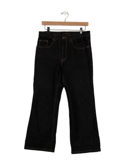 Pre-owned Marc Jacobs Mid-rise Straight Leg Jeans In Black
