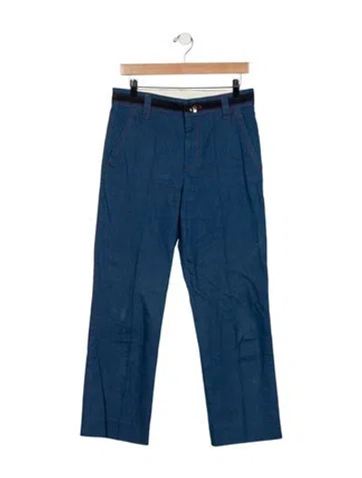 Pre-owned Marc Jacobs Mid-rise Straight Leg Jeans In Blue
