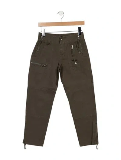 Pre-owned Marc Jacobs Mid-rise Straight Leg Jeans In Green