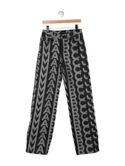 Pre-owned Marc Jacobs Mid-rise Wide Leg Jeans In Black