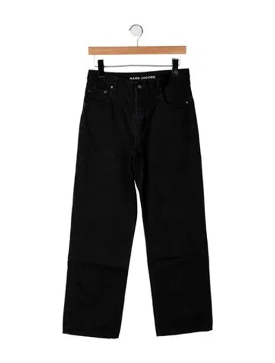 Pre-owned Marc Jacobs Mid-rise Wide Leg Jeans In Black