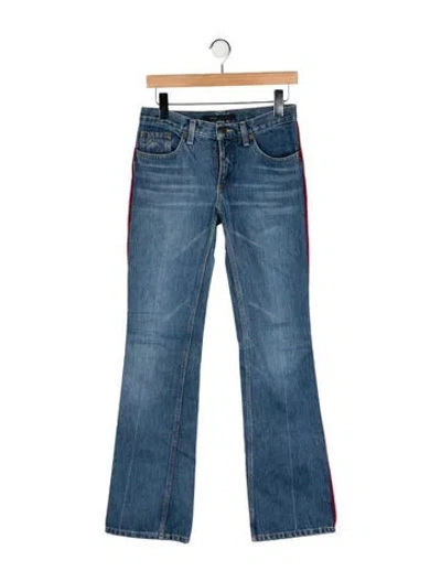 Pre-owned Marc Jacobs Mid-rise Wide Leg Jeans In Blue