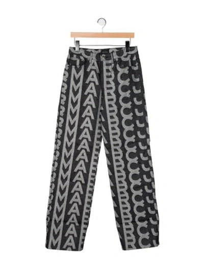 Pre-owned Marc Jacobs Mid-rise Wide Leg Jeans W/ Tags In Black