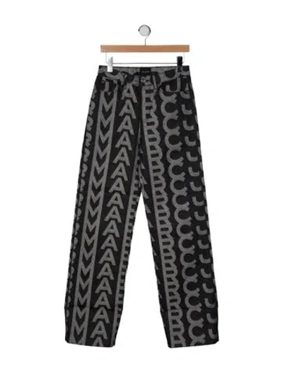 Pre-owned Marc Jacobs Mid-rise Wide Leg Jeans W/ Tags In Black
