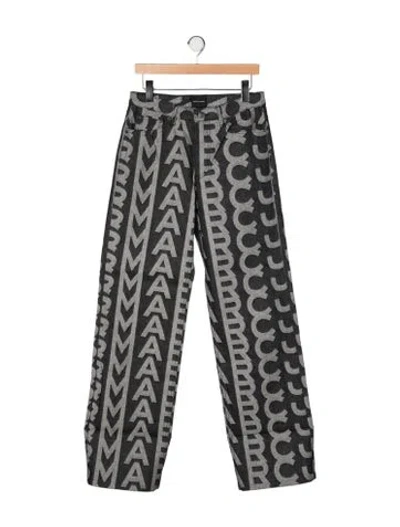 Pre-owned Marc Jacobs Mid-rise Wide Leg Jeans W/ Tags In Black