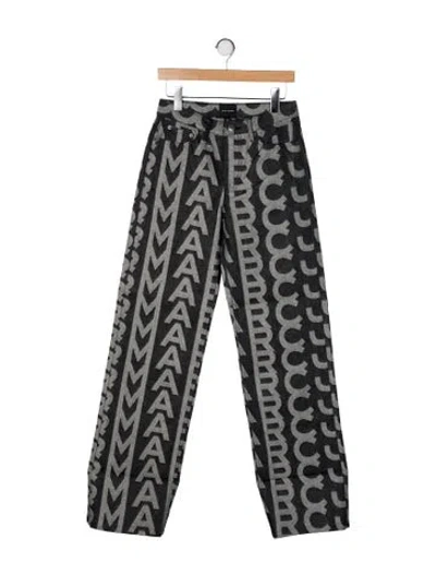 Pre-owned Marc Jacobs Mid-rise Wide Leg Jeans W/ Tags In Black